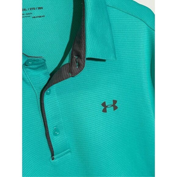 Under Armour Tech golf polo - teal - 2XL - Picture 2 of 7